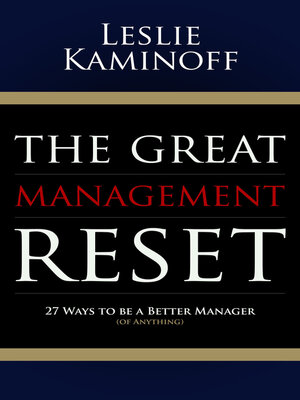 cover image of The Great Management Reset